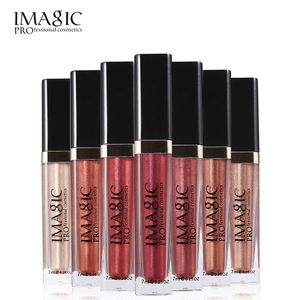 Imagic 8 kleuren metall lip glans langdurige slijtage matte metalen lippen potlood waterdichte lippenstift make-up sex schoonheid lipgloss 36pcs / lot DHL