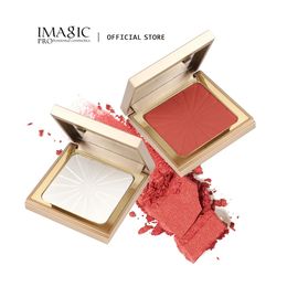 IMAGIC 8 Kleur Gezicht Blush Highlighter Palette Natuurlijke Wang Pigment Rouge Fleuren Langdurige Make-Up Cosmetica 231229