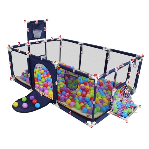 IMBABY Parque infantil para niños Bebé Juego interior Dry Ocean Ball Pit Pool Fácil de instalar Tienda de campaña para niños 0-6 años Regalo de cumpleaños 211028