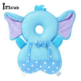 Imcute Respirant Bébé Oreillers Toddler Mignon Anti-Chute Appui-Tête Doux Enfants Apprendre À Marcher Anti-Collision Protection Pad Coussin LJ201014