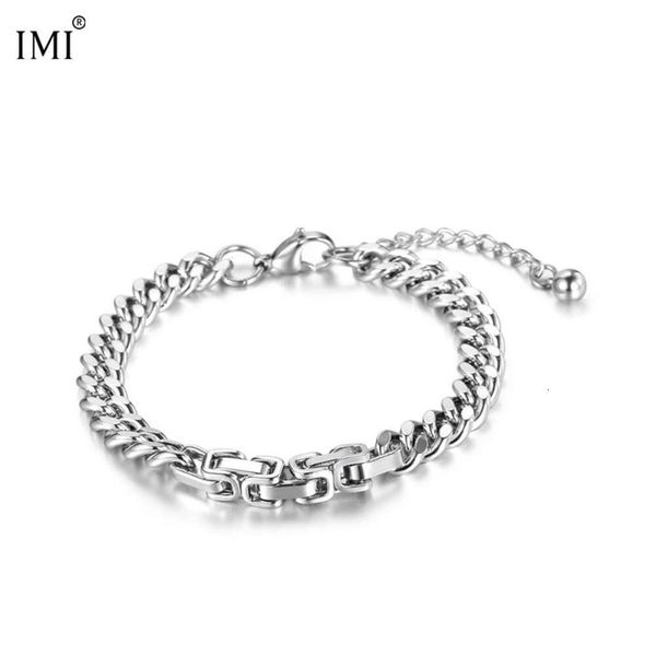 IMI Fashion Borean Edition Titanium Steel Panalized Handwear Simple Punk Dominant Men's Wide Bracelet YL185