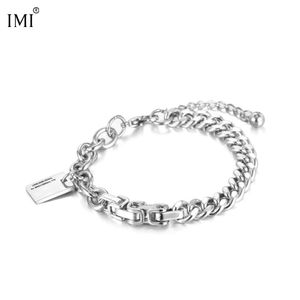 IMI Version coréenne personnalisée Titanium Steel Trendy Men et filles ACCESSOIRES DE COUPLE BRACEAUX HIP HOP YL173