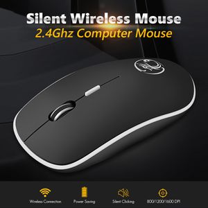 Souris sans fil iMice souris d'ordinateur silencieuse 1600 DPI souris ergonomique sans bruit USB PC souris souris sans fil muette pour ordinateur portable