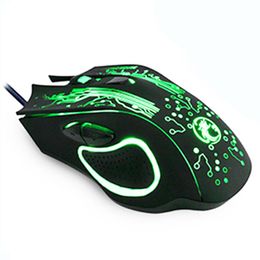 Souris iMice X9 2400 DPI USB filaire jeu souris de jeu Gamer pour PC ordinateur portable 6 boutons LED souris de jeu optique ergonomique