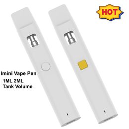 Premium iMini 1,0 gram 2,0 gram wegwerp vape pennen leeg 1 ml 2 ml pods 300 mAh oplaadbare batterij voor dikke olie e sigaretten damppod apparaten USB Charger Starter Kits