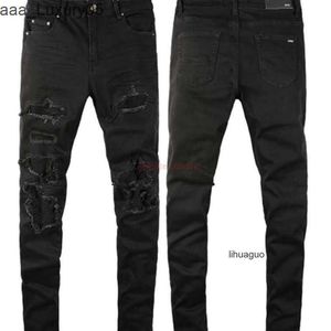 imiri es Noir pour amari amiiri AM Vêtements de créateurs amirl Jeans Pantalons en denim 22 amirlies Jeans déchirés lavés am Men avec amis es Patchs pour coupe amincissante Highqualit K995