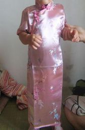 Robe de soirée en soie imitée pour filles, Cheongsam, robes de bal, Qipao, robe de soirée, 30 pièces, 25229331934