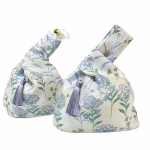 Imitati Silk Tassel Pols Bag Chinese stijl 3Colors Borduurwerk Hanfu Handtas Tassel Hanger Chegsam Assessies Gift Pouch W22X#