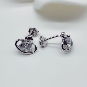 Imitation 925 boucles d'oreilles en argent sterling bijoux de luxe mode Imitation diamant boucle d'oreille CZ Zircon boucles d'oreilles