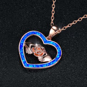 Imitation trésor australien aime le collier pendentif rose casque cadeau de la fête des mères
