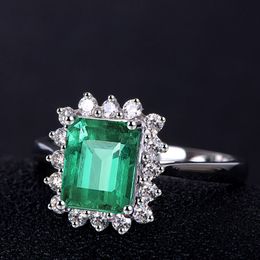 Imitatie Emerald Tourmaline Opening Ring Heren Rings klassieke mannen titanium staalontwerper voor vrouwen luxe geschenken vrouw meisje joodser