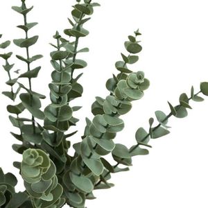 Decoratieve imitatieplant zachte kauwgom eucalyptus blad huishoudenbloemarrangement