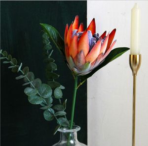 Imitation fleurs décoratives royales flocage unique roi simulation mariage arrangement artificiel couronnes de fleurs