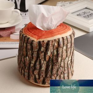 Imitatie Tree Bark Tissue Houder Tissue Huishoudtas Organizer Auto Meubels Opslag Woondecoratie