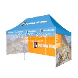 Impact Canopy Mega 13 x 26 Publicité Affichage Facile Pop Up Tente de qualité commerciale avec cadre en aluminium 600D Polyester Impression