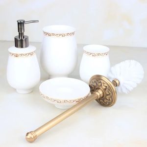 IMPEU accessoires en céramique pièces brosse de toilette tasse brosse barre porte-savon distributeur de savon brosse à dents tasse 240312