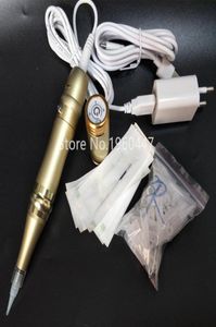 Import motor 1 stuks draadloze batterij tattoo machine permanente make-up wenkbrauw 3RL 50 stuks microblading naalden 50 stuks tips kit3336437