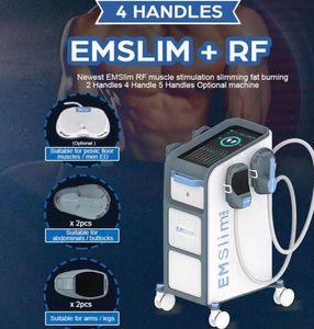 Terapia EMS importada para adelgazar Vertical 5 manijas Emslim Neo Máquina electromagnética enfocada de alta intensidad para esculpir el cuerpo con RF