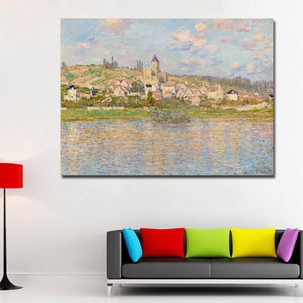 Impression lever du soleil Monet peintures célèbres reproductions HD Imprimer Monet affiches pour salon mur Monet décoratif 243G