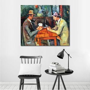 Impressionisme Paul Cezanne beroemde schilderij handgemaakte canvas kunst speelkaart figuratieve muur decor modern