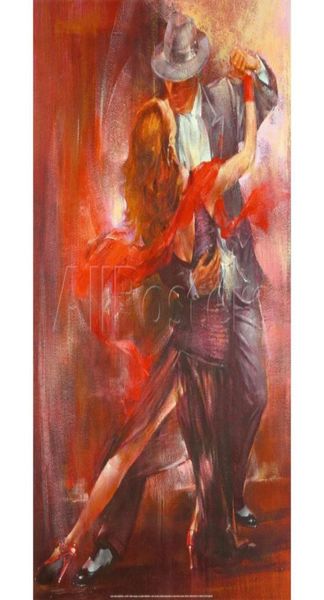 Art impressionniste Figure peintures à l'huile Tango Argentino Willem Haenraets reproduction sur toile peinte à la main oeuvre de danse moderne fo6362674