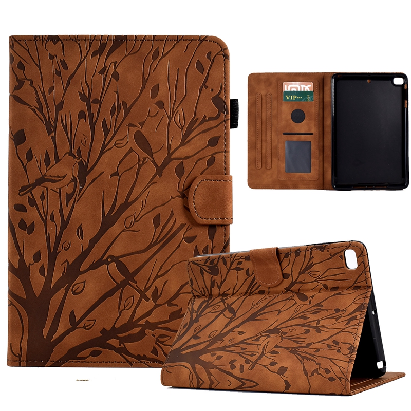 Impressum Glücksbaum Leder Geldbörse Tablet Hüllen für Ipad 10.9 2022 Pro 11 Air4 Air5 10.9 10.5 10.2 10.5inch Air air2 2 9.7 Zoll Fortune Bird Fashion ID Card Slot Holder Pouch Bags