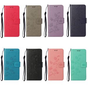 Capa carteira de couro PU Imprint para Samsung A55 A35 A05 A05S A54 A04E A34 A24 4G M14 M54 S23 FE A25 5G Moda Flor Borboleta Flip Cover Árvore Coruja ID Card Slot Holder Bolsa