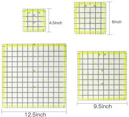 IMzay1 PCS vierkante quilting liniaal patchwork liniaal stof snijden liniaal acryl quilters heersers duidelijk merkteken voor quilten en naaien