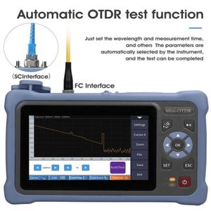 In 1 100KM MINI OTDR 13101550nm 2624dB Glasvezelreflectometer Touchscreen VFL OLS OPM Gebeurteniskaart Ethernetkabeltester Equipm6721071