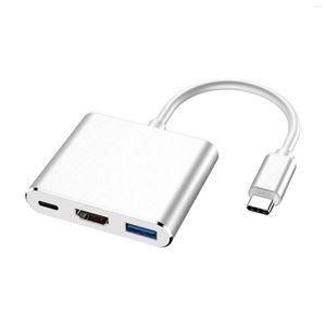 In 1 adapter aluminium legering plug en speel hoge snelheid USB C Hub draagbaar voor laptop pc -accessoires HD 4K 30Hz PD -oplaadpoort