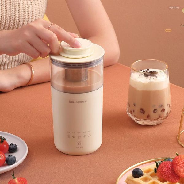 En 1 cafetera eléctrica multifunción portátil máquina de té de la leche vaporizador automático DIY