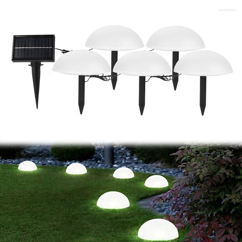 Em 1 meia bola LED luz solar ao ar livre luzes à prova d'água decoração jardim lâmpada para rua pátio gramado