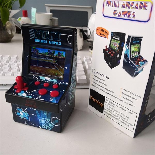 Dans 1 Mini Console de jeu d'arcade rétro lecteur portable avec 220 jeux 16 bits 2.8 