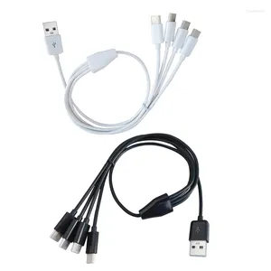 Câble de Charge multiple en 1, cordon de Charge Multiple de Type C, connecteur USB C pour téléphones portables et tablettes