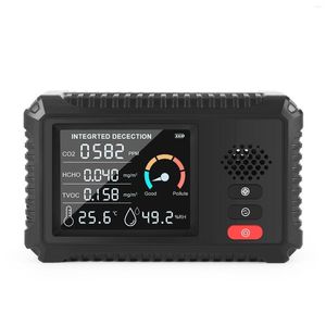 In 1 multifunctionele luchtkwaliteit Detector LCD LCD Big Screen Hcho CO2 TVOC voor Home Office Car Indoor Monitor