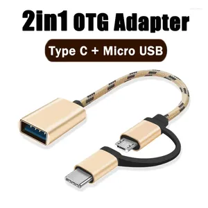 Adaptateur en 1 de Type C vers USB, câble OTG Micro mâle USB3.0 femelle pour MacBook Pro Samsung A53