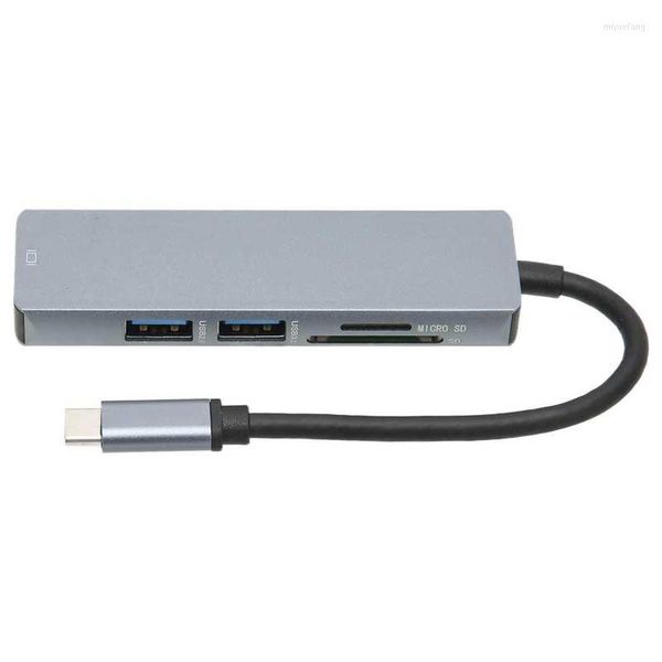 En 1 USB C Hub 5Gbps Transfer Ultra HD 3840x2160 30HZ 4K PD Estación de acoplamiento de carga para viajes en el hogar y la oficina