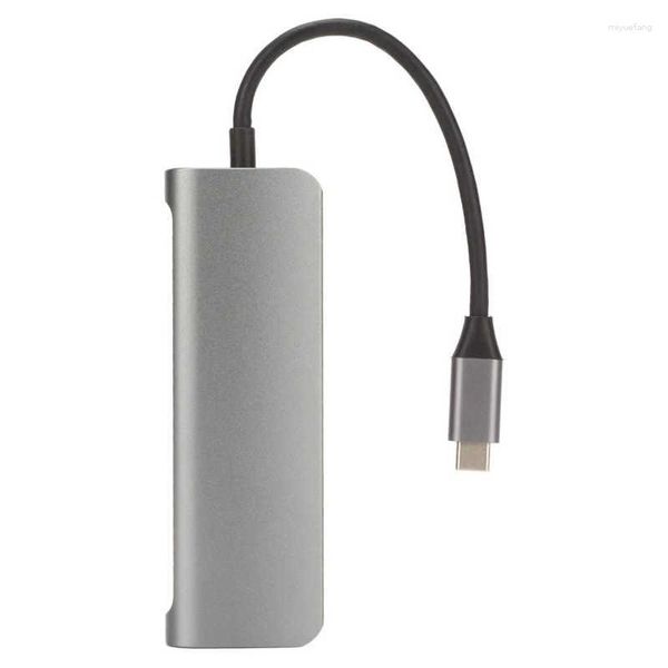 Dans 1 concentrateur USB C vers 3 USB3.0 HD 4K PD répartiteur de mémoire de carte de stockage de données de charge pour imprimantes