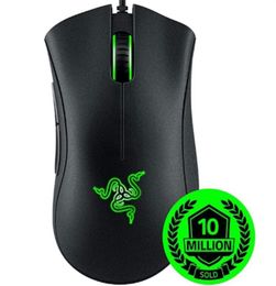 en 2022 Razer DeathAdder Elite Gaming Ratones 16000 DPI Iluminación cromática ergonómica optimizada 450 IPS 7 botones Ratón con cable para deportes electrónicos Gam9199351