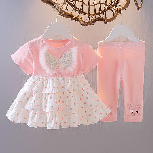 En 2024, le nouveau modèle peut aimer Amoy Steam Princess Dress Girl Baby Summer Fashion Two-Piece Set