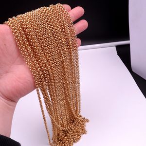 in bulk 3 meter gouden modeketting dames roestvrij staal 4 mm ronde Rolo ketting jewlery bevindingen markering DIY ketting ketting