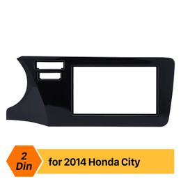 Dans le tableau de bord voiture stéréo Radio Fascia panneau cadre Kit de montage garniture de couverture pour 2014 Honda City (LHD) kit d'installation OEM pas d'écart
