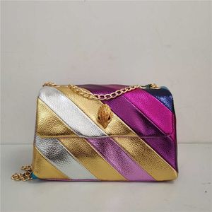 En demanda Luxurys Designer Bag Golden Eagle Head Bolsos de hombro Mujer Color Contraste Empalme Crossbody Bolsos Bird Head Rainbow Diseñadores Bolso Monedero