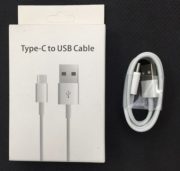Câbles USB Chargeur 1M Type C Long Strong Micro V8 Data Line Charge pour Samsung Galaxy S7 S8 S9 S10 Huawei Xiaomi Avec Retail Box