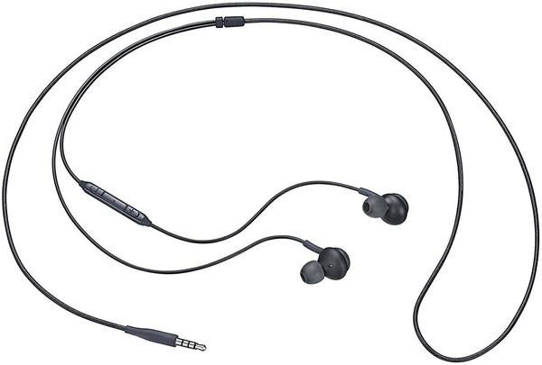 Écouteurs intra-auriculaires avec boîte de commande Mic 3,5 mm Musique de sport filaire Casitules stéréo pour Samsung Galaxy S10 S20