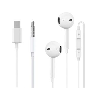 Auriculares intrauditivos para iPhone 15 USB C Auriculares con cable Auriculares estéreo con cable Auriculares con control remoto para iPhone 15 pro max y iPhone 14 13 12 11 con caja al por menor