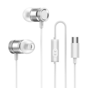 Auriculares intrauditivos portátiles Línea tipo c Mini micrófono Auriculares subwoofer Auriculares para juegos Apple 15 Android Samsung Xiaomi Teléfono móvil Auriculares con cable Auriculares