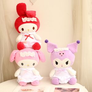 En février, la nouvelle tête mignonne fleur Kulomi peluche figurine dessin animé 25cm poupée lapin rose en gros