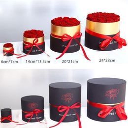 Dans Hot Eternal Préservé de vraies fleurs de rose avec coffret Romantic Valentines Cadeaux le meilleur cadeau de la fête des mères FY4613 TT1209 Valentins Mors