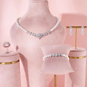 In Jelife – ensemble de bijoux en perles pour femmes, ensemble de bijoux en Zircon cubique, Arabie saoudite, accessoire de costume pour robe de soirée de mariage, 240202